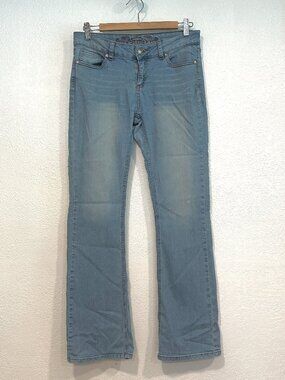 Wax Jeans Mid-Rise Slimming Bootcut Light Wash Stretch Denim W30xL31 JRs Size 9